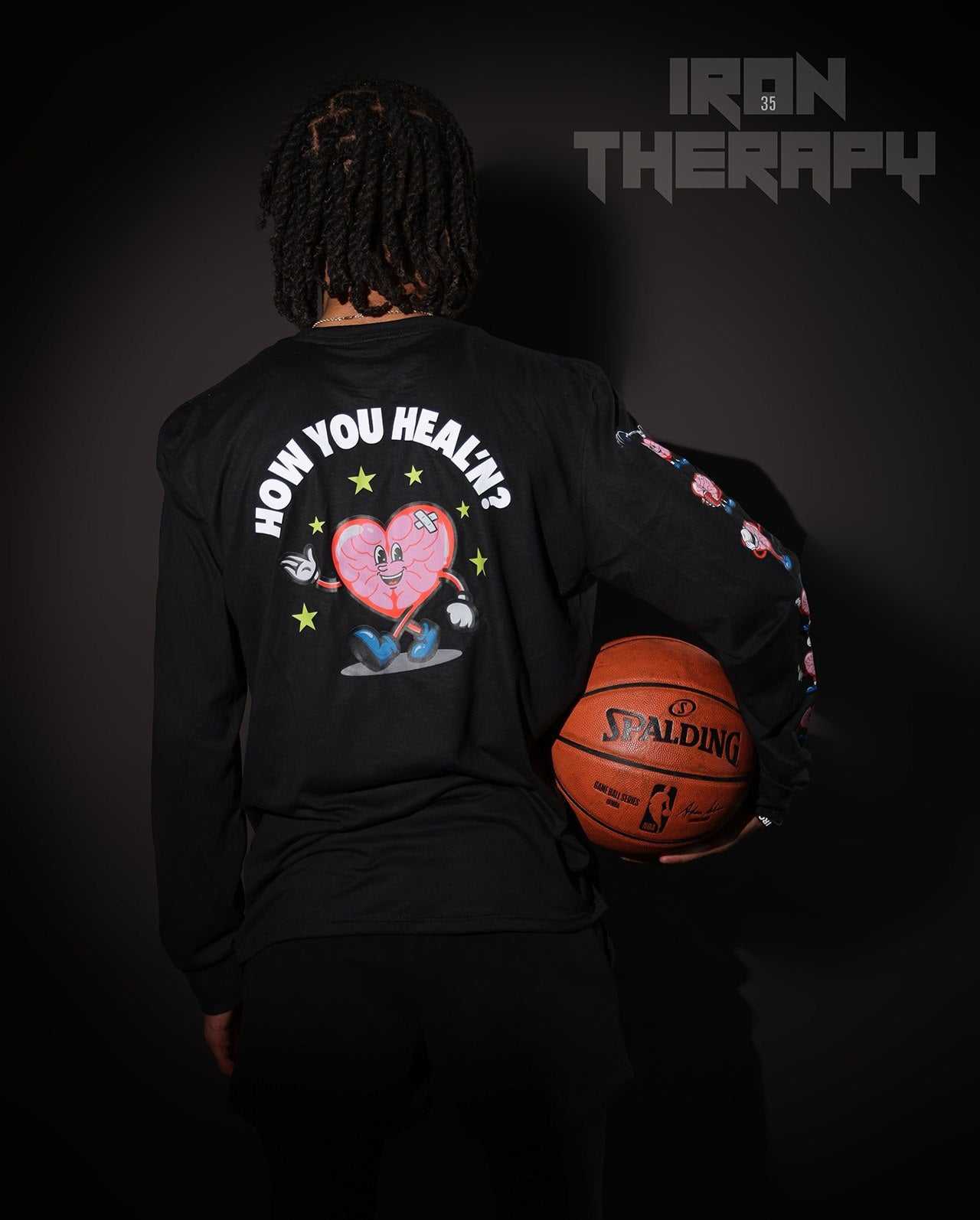 ''HOW YOU HEAL'N LONG SLEEVE CUSTOM SHIRT FOR WELLNESS''