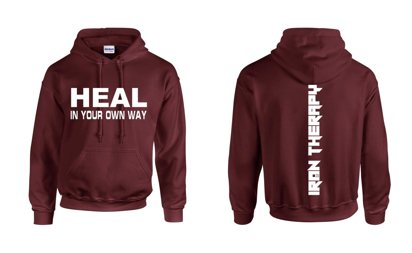 Burgundy cozy healing hoodie for comfortable and wellness
