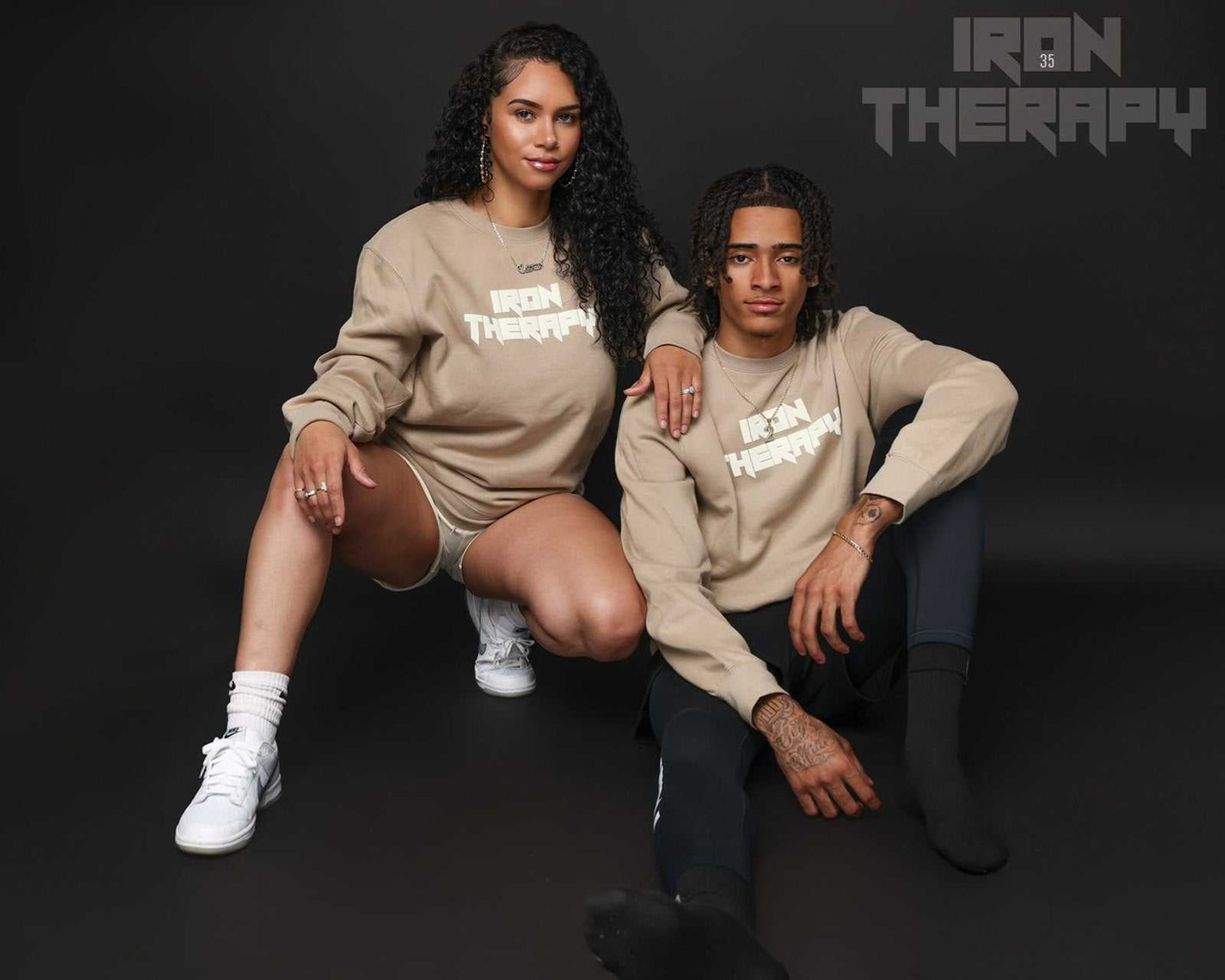 therapeutic crewneck sweater with iron therapy