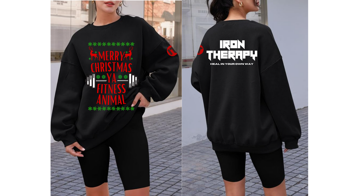 Festive Christmas Crew Neck Sweater for Cozy Winter Style