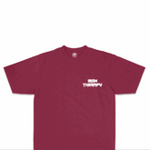 Inspirational Burgundy T-shirt For Everyday Wear- HEAL IN YOUR OWN WAY