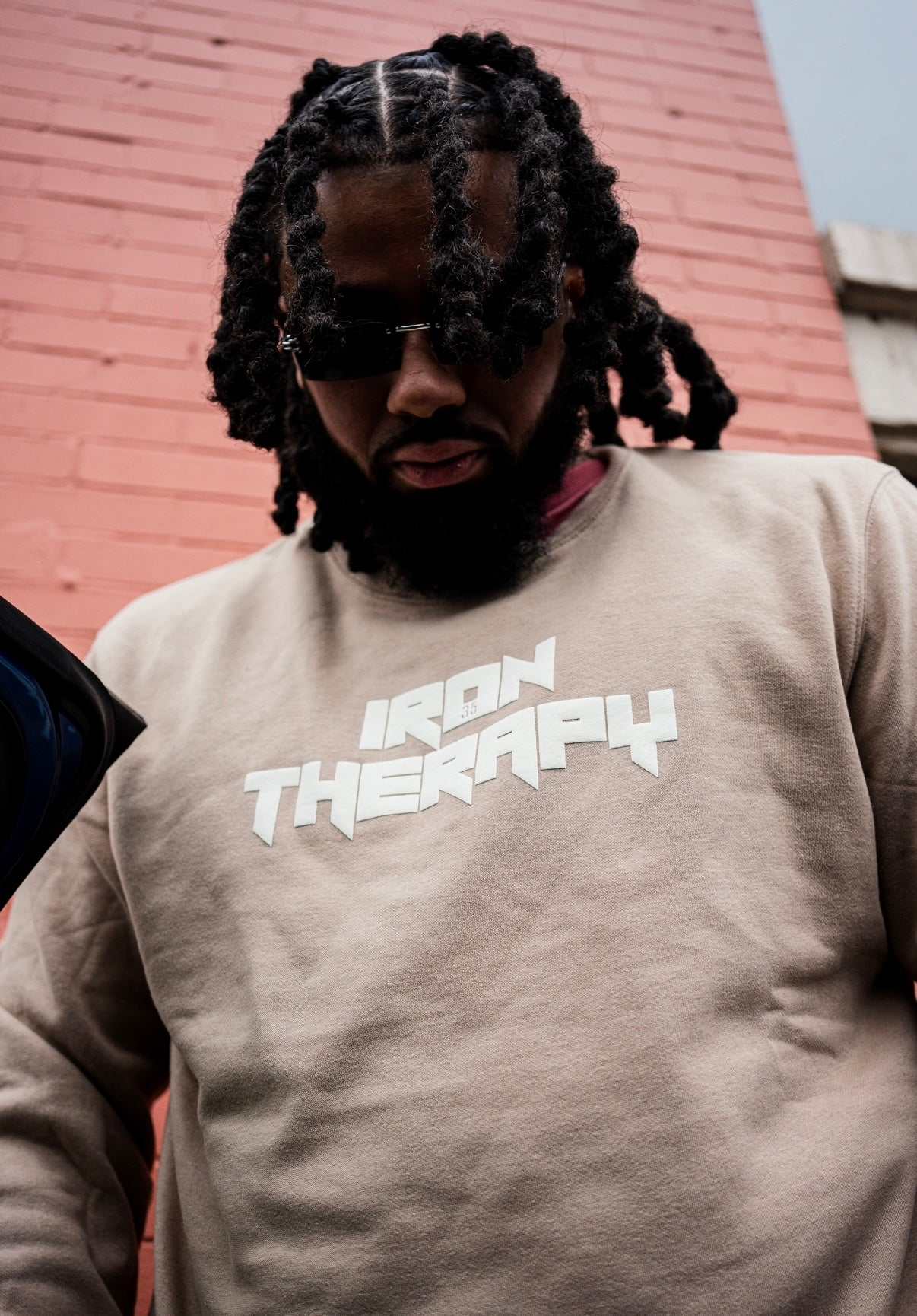 therapeutic crewneck sweater with iron therapy