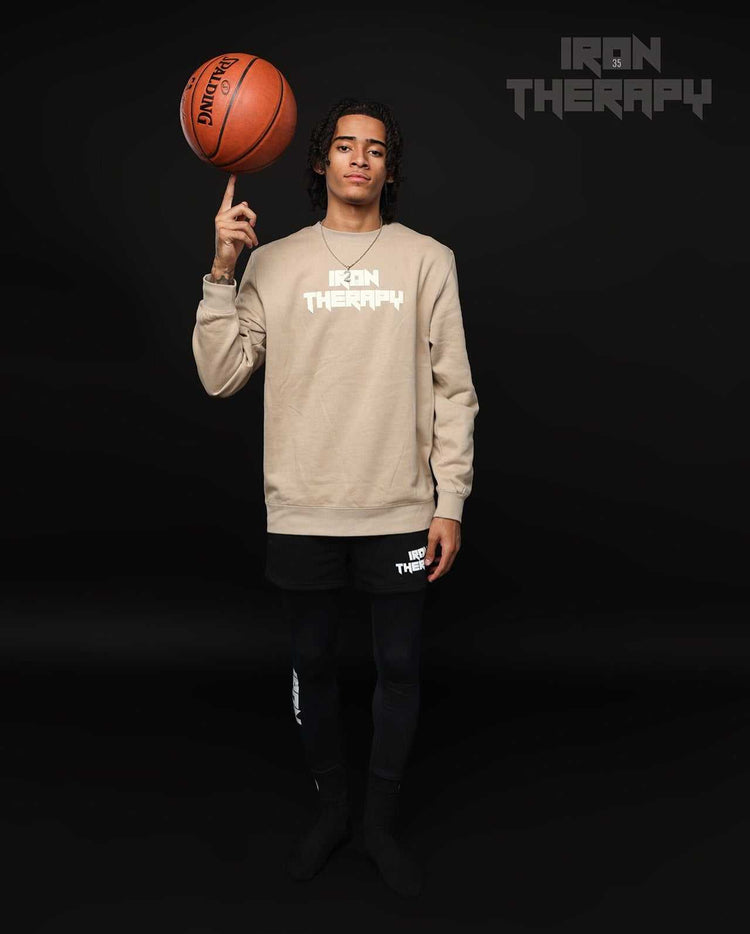 therapeutic crewneck sweater with iron therapy